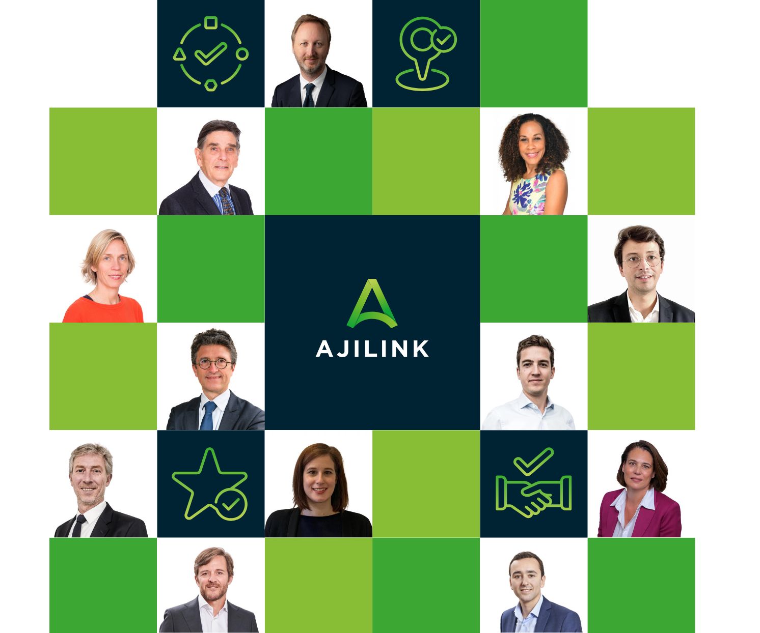 Mosaïque des associés AJILINK